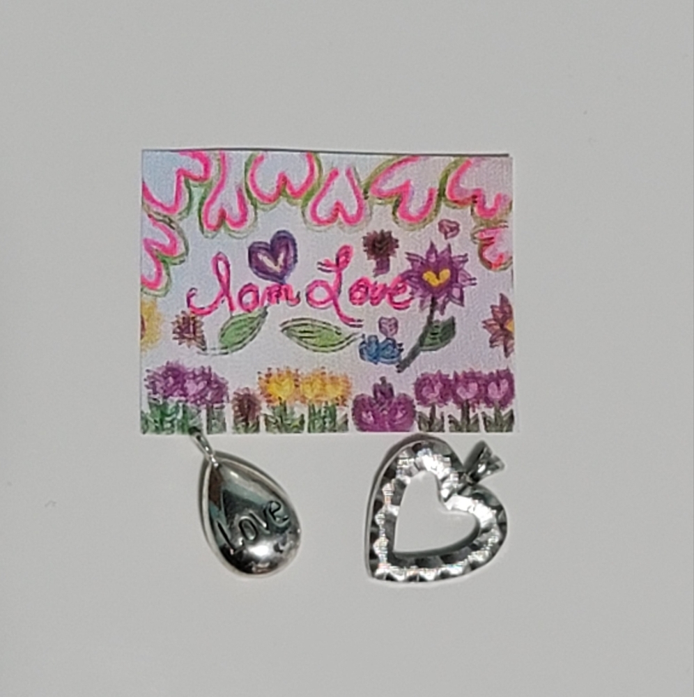 Beautiful Sterling Silver Love Charms